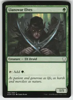 Llanowar Elves C Dominaria 168 MTG - Image 1