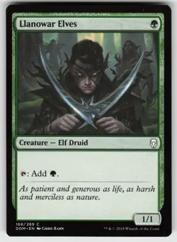 Llanowar Elves C Dominaria 168 MTG - Image 1