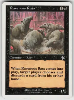 Ravenous Rats U Starter 1999 86 MTG - Image 1