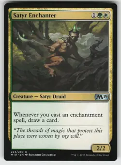 Satyr Enchanter U Core Set 2019 223 MTG - Image 1