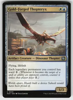 Gold-Forged Thopteryx U March of the Machine: The Aftermath 31 MTG - Image 1