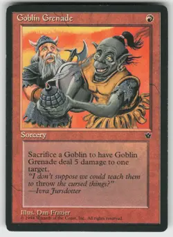 Goblin Grenade (Frazier) C Fallen Empires MTG - Image 1