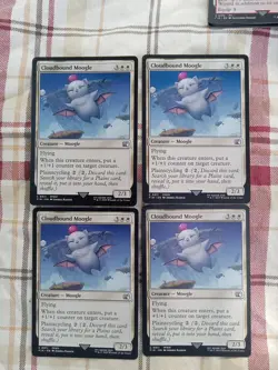 (4) Cloudbound Moogle *PLAYSET* Final Fantasy Regular NM MTG - Image 1