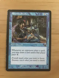 MTG Rhystic Study Prophecy MP - Image 1