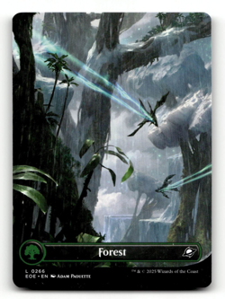 MTG - Forest (0266) (Borderless) - Edge of Eternities - Image 1