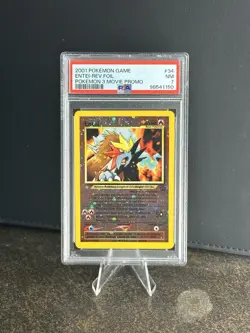 Pokemon Entei Reverse Holo #34 Movie promo PSA 7 NM - Image 1