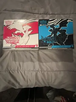 Pokemon TCG S&V Black Bolt & White Flare Sealed Elite Trainer Box ETB Set of 2 - Image 1