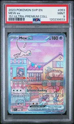PSA 9 MINT Mew ex 053 Sv: Scarlet & Violet Promo Cards Holo Pokemon - Image 1