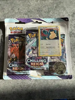 Pokemon TCG: Chilling Reign 3-Pack Blister - Brand New & FACTORY Sealed SNORLAX - Image 1
