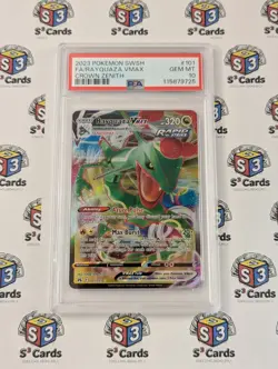 2023 Pokemon TCG SWSH: Crown Zenith - Rayquaza VMAX 101/159 PSA 10 Gem Mint 💎 - Image 1