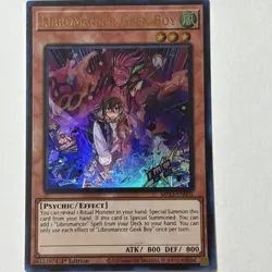 Yugioh Libromancer Geek Boy MP23-EN001 Ultra Rare NM - Image 1