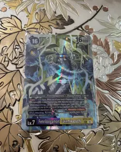 Digimon Card Game Fenriloogamon: Takemikazuchi BT17-101 SEC Secret Crisis - Image 1