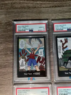 Lot 9x Don!! Card Alternate Art PSA 10 One Piece Luffy - Anniversary - Op01 - - Image 2