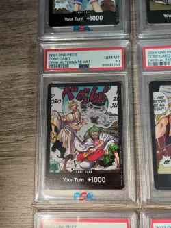 Lot 9x Don!! Card Alternate Art PSA 10 One Piece Luffy - Anniversary - Op01 - - Image 3