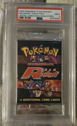 PSA 9 MINT Team Rocket (Split Art) SEALED Booster Pack Pokemon Card 383 - Image 1
