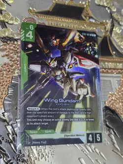 Gundam Card Game Singles Wing Gundam ST02-001 Starter Deck 2 Foil LR - Image 1