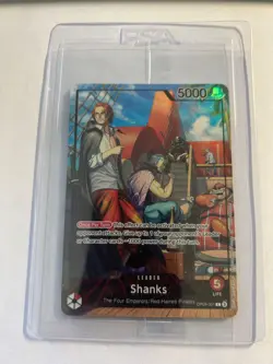 PSA One Piece Card Game SHANKS OP09-001 Holo Promo Card - STILL SEALED - Image 1