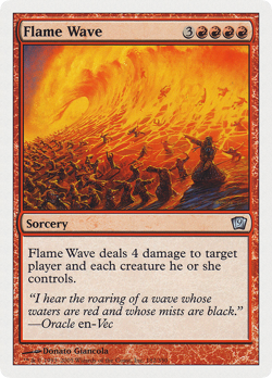 Flame Wave #182 (MP) 9th Edition 9ED Magic MTG - Image 1