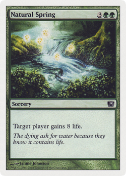 Natural Spring #257 (MP) 9th Edition 9ED Magic MTG - Image 1