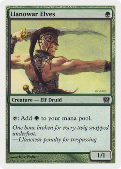 Llanowar Elves #253 (MP) 9th Edition 9ED Magic MTG - Image 1