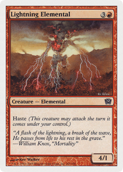 Lightning Elemental #201 (MP) 9th Edition 9ED Magic MTG - Image 1