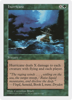 Hurricane (MP) Fifth Edition 5ED Magic MTG - Image 1