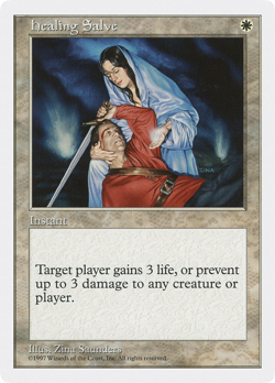 Healing Salve (MP) Fifth Edition 5ED Magic MTG - Image 1