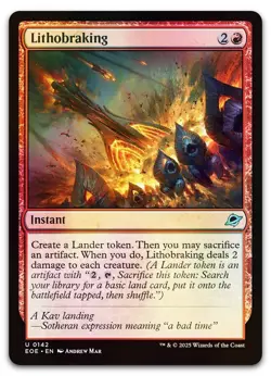 Lithobraking #142 (Foil) (NM) Edge of Eternities EOE Magic MTG - Image 1