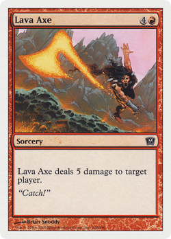 Lava Axe #200 (MP) 9th Edition 9ED Magic MTG - Image 1