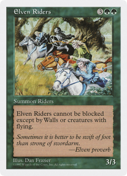 Elven Riders (MP) Fifth Edition 5ED Magic MTG - Image 1