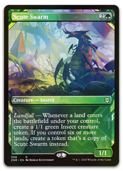 Scute Swarm (Showcase) #308 (Foil) (NM) Zendikar Rising ZNR Magic MTG - Image 1