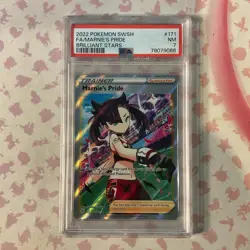 Pokemon TCG Marnie’s Pride #171 Pokemon Brilliant Stars PSA 8 - Image 1