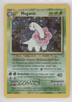 Meganium Holo German Pokemon Neo Genesis #10 2000 15fy - Image 1