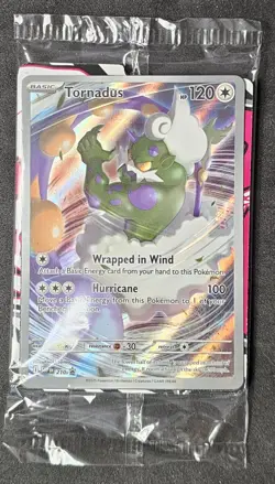 Pokemon SV: Scarlet & Violet Promo SVP TORNADUS Black Star Promo #210 SEALED - Image 1