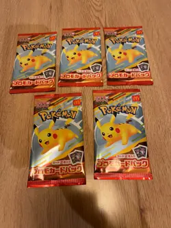 Pokemon Card McDonald's Promo 5 Pack and hobby Pikachu 020/M-P Random Card JP - Image 3