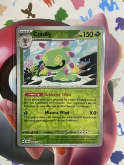 Pokemon Cradily SV07: Stellar Crown 006/142 Near Mint NM Reverse Holo - Image 1
