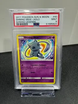 Pokemon Shining Legends Shining Mew 40/73 Rare Holo Foil Shiny PSA 9 - Image 1