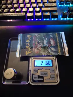 VERY HEAVY! 21.6g😱 Base Set Pokemon Booster Pack! - Image 1