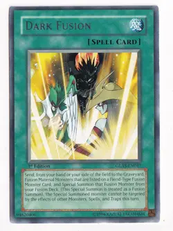 Yugioh Dark Fusion 1st Edition Rare GLAS-EN047 NM - Image 1