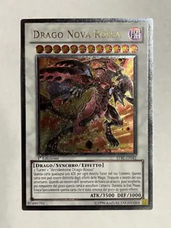 Red Nova Dragon STBL-IT042 Ultimate Rare 1st Edition Italian Light Play YuGiOh! - Image 1