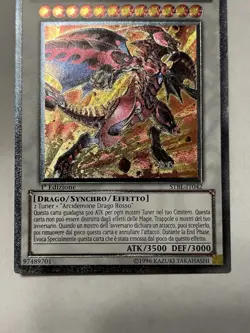 Red Nova Dragon STBL-IT042 Ultimate Rare 1st Edition Italian Light Play YuGiOh! - Image 3