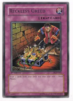 Reckless Greed PGD-051 - 1st edition Rare - Yugioh NM - Image 1
