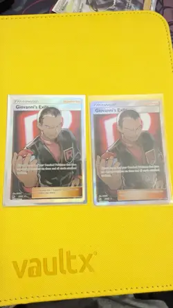 Pokemon Card TCG - Giovanni's Exile 67/68 Full Art Ultra Rare Hidden Fates - Image 1