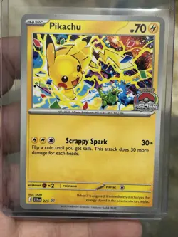 Pikachu Promo 2025 World Championships SVP EN 225 Pokemon Card Worlds - Image 1