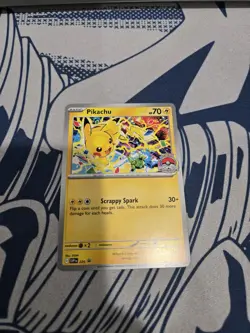 Pikachu Promo 2025 World Championships SVP EN 225 Pokemon Card Worlds - Image 1