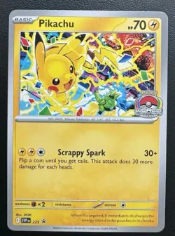 Pikachu Promo 2025 World Championships SVP EN 225 Pokemon Card Worlds - Image 1
