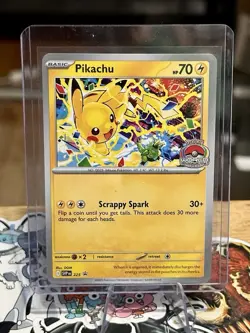 Pikachu Promo 2025 World Championships SVP EN 225 Pokemon Card Worlds - Image 1