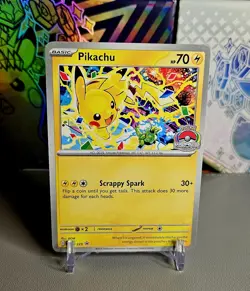Pikachu Promo 2025 World Championships SVP EN 225 Pokemon Card Worlds - Image 1