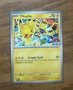 Pikachu Promo 2025 World Championships SVP EN 225 Pokemon Card Worlds - Image 2