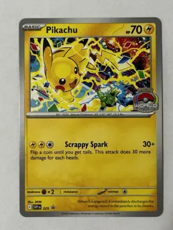 Pikachu Promo 2025 World Championships SVP EN 225 Pokemon Card Worlds - Image 1